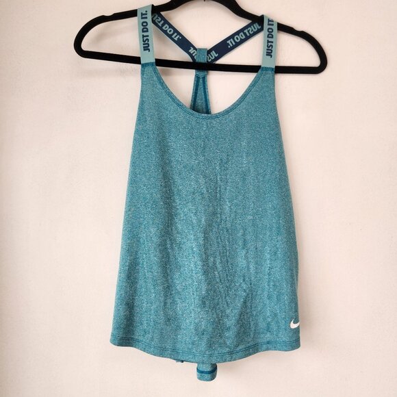Nike Dri-Fit Sleeveless Tank Top Racerback Just Do It Running Workout Women's S - Picture 1 of 6